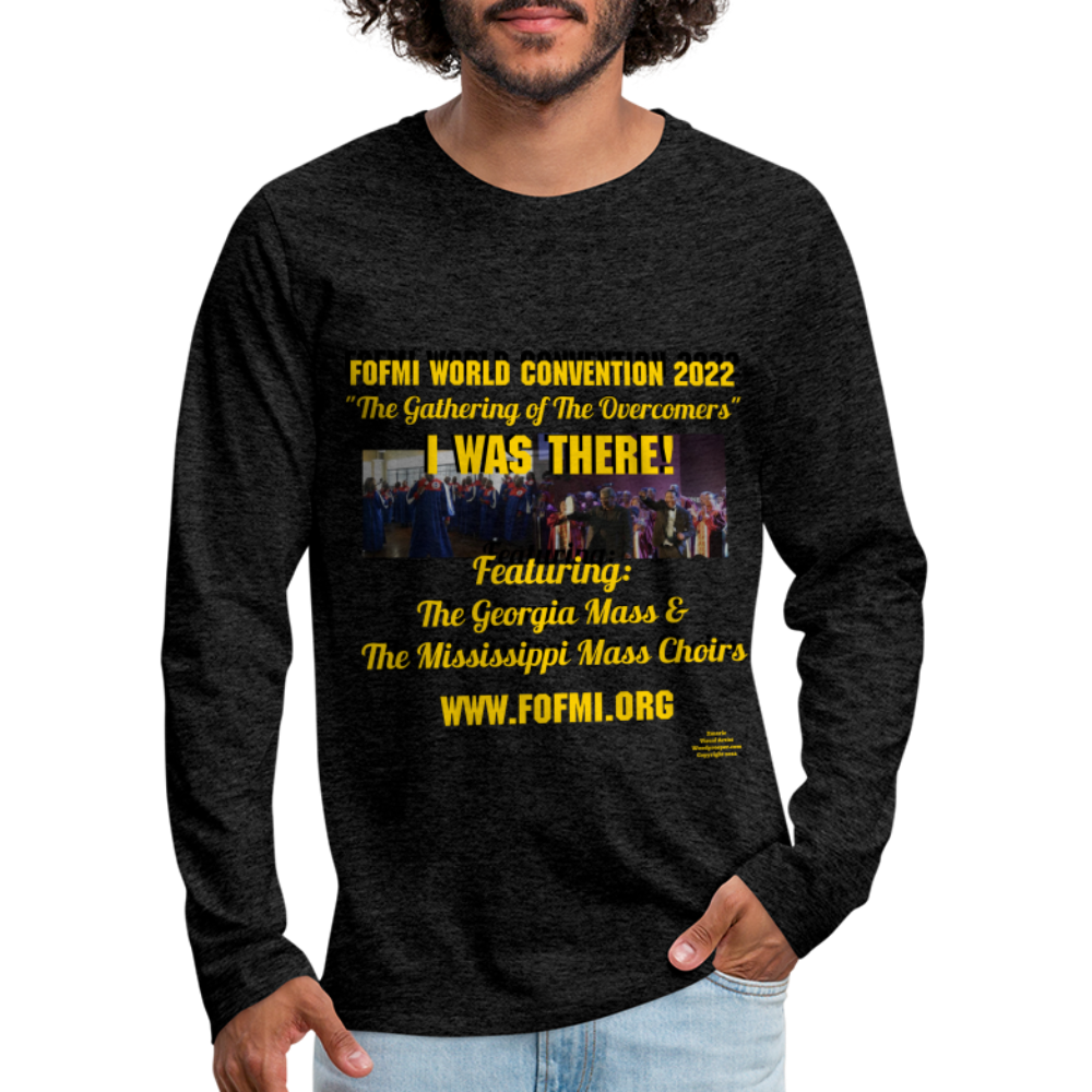 FOFMI World Convention 2022 Men's Premium Long Sleeve T-Shirt - charcoal grey