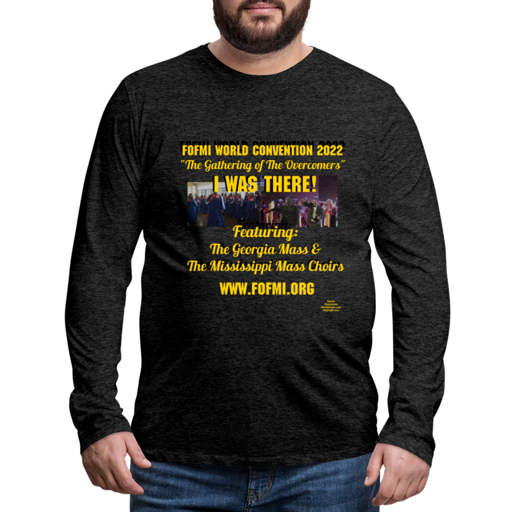 FOFMI World Convention 2022 Men's Premium Long Sleeve T-Shirt - charcoal grey