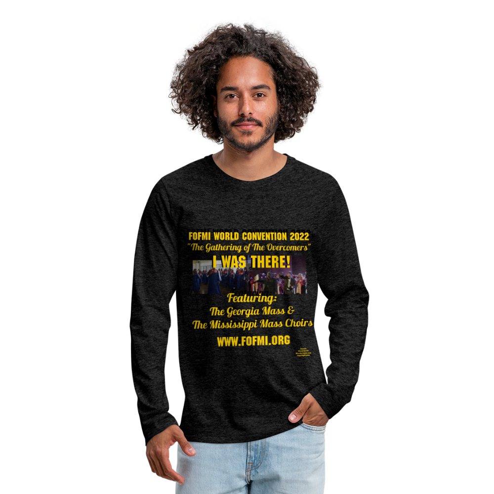 FOFMI World Convention 2022 Men's Premium Long Sleeve T-Shirt - charcoal grey