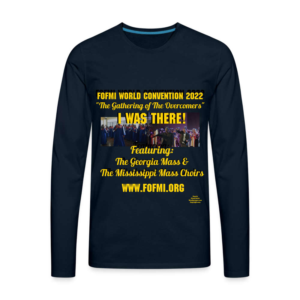FOFMI World Convention 2022 Men's Premium Long Sleeve T-Shirt - deep navy
