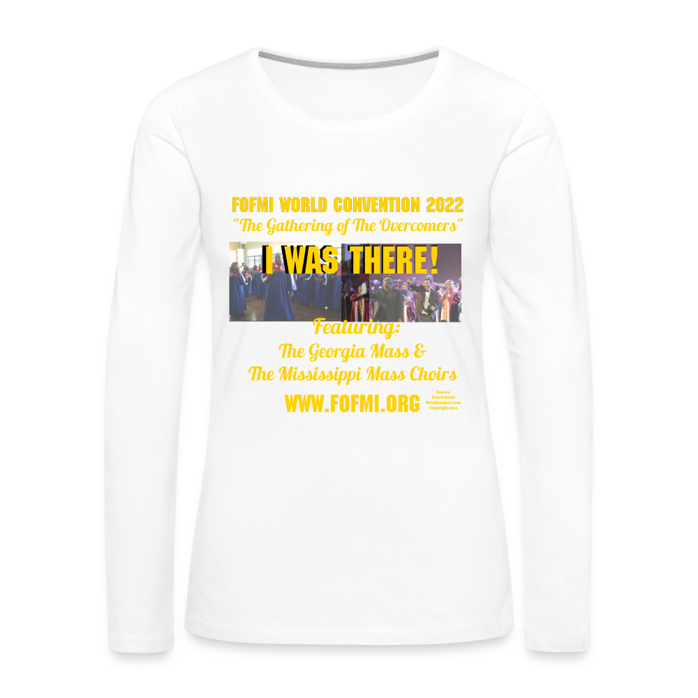 FOFMI World Convention 2022 Women's Premium Long Sleeve T-Shirt - white