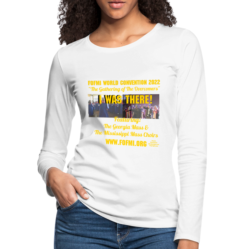 FOFMI World Convention 2022 Women's Premium Long Sleeve T-Shirt - white