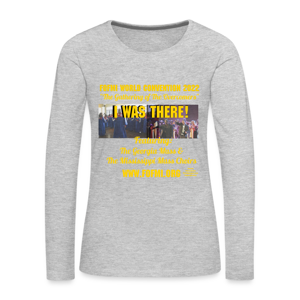 FOFMI World Convention 2022 Women's Premium Long Sleeve T-Shirt - heather gray