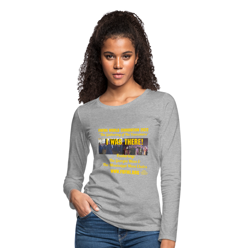 FOFMI World Convention 2022 Women's Premium Long Sleeve T-Shirt - heather gray