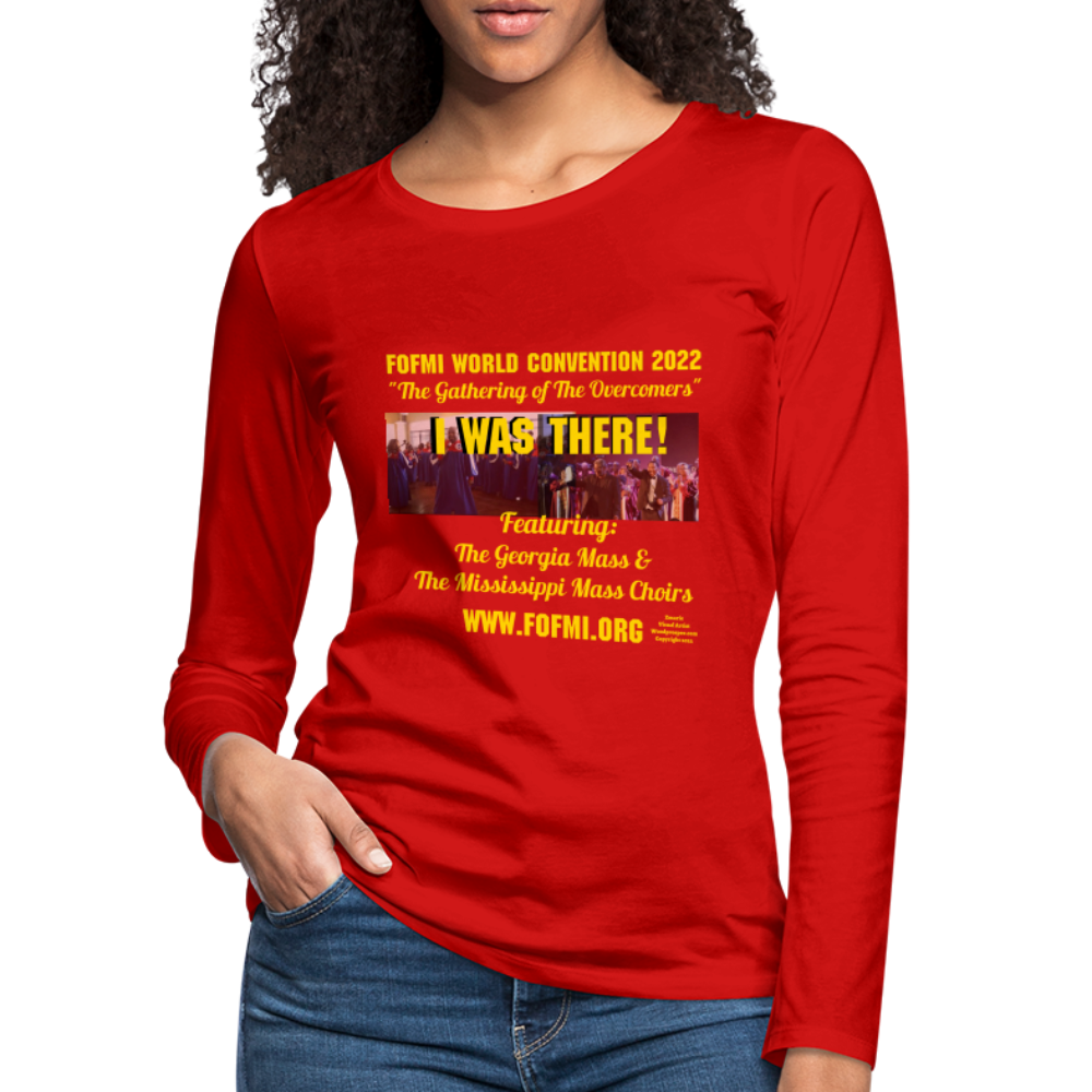 FOFMI World Convention 2022 Women's Premium Long Sleeve T-Shirt - red