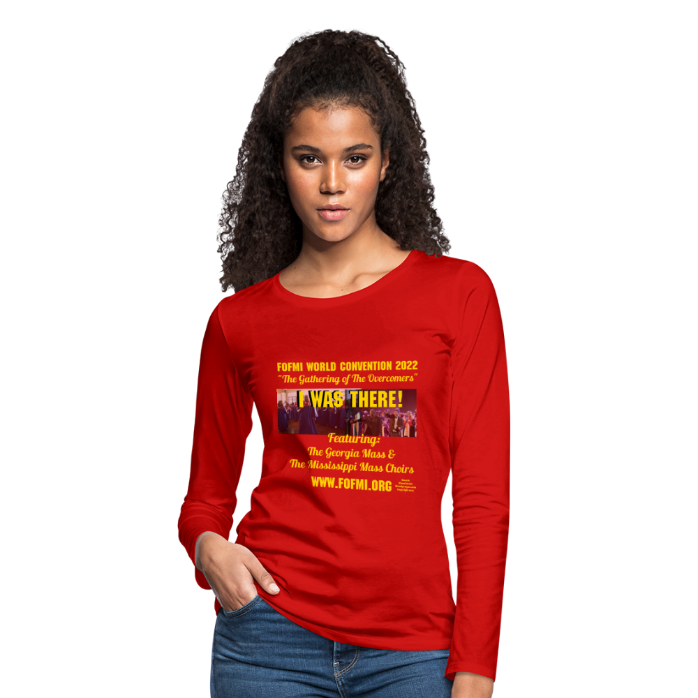 FOFMI World Convention 2022 Women's Premium Long Sleeve T-Shirt - red