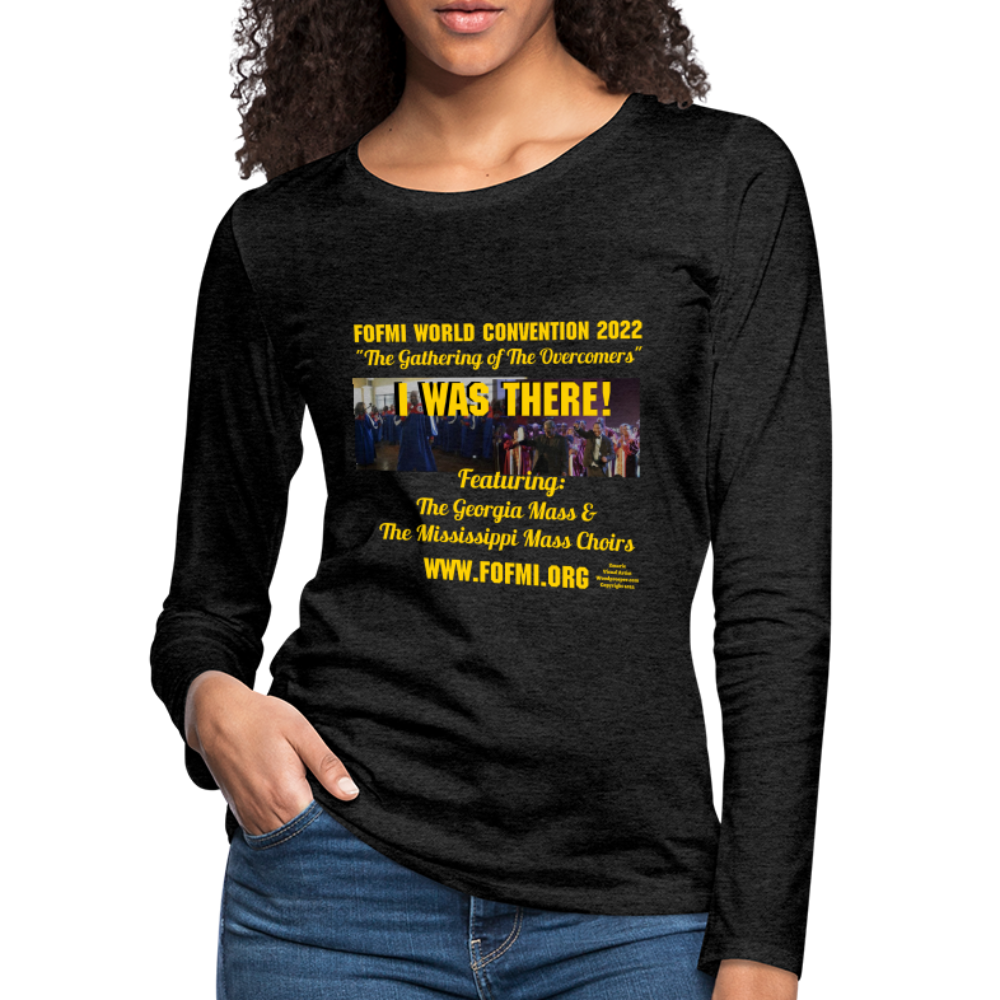 FOFMI World Convention 2022 Women's Premium Long Sleeve T-Shirt - charcoal grey