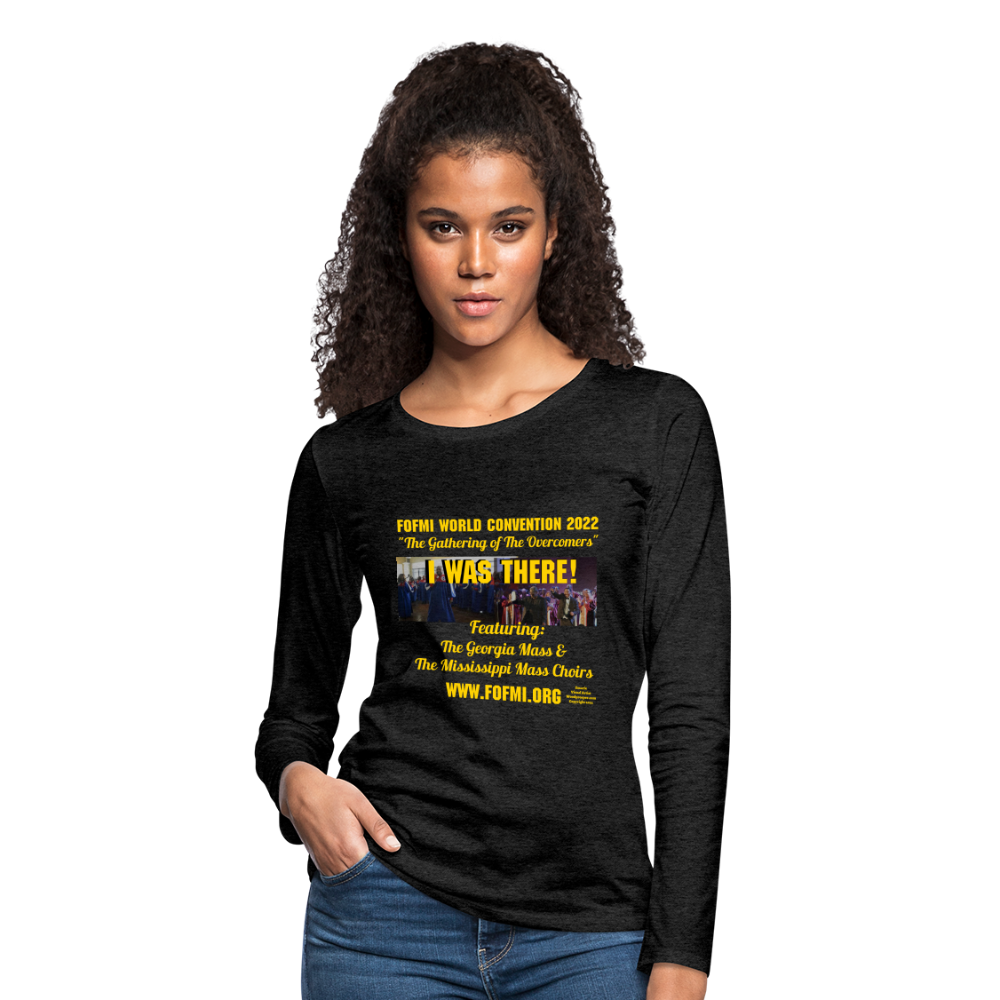 FOFMI World Convention 2022 Women's Premium Long Sleeve T-Shirt - charcoal grey