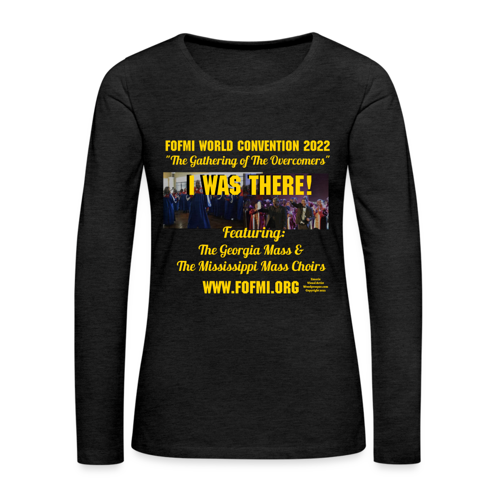 FOFMI World Convention 2022 Women's Premium Long Sleeve T-Shirt - charcoal grey