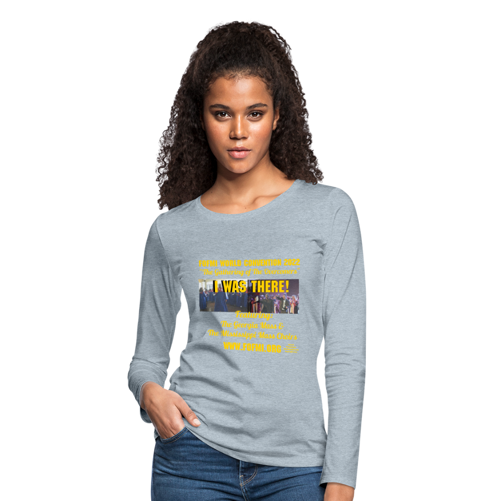 FOFMI World Convention 2022 Women's Premium Long Sleeve T-Shirt - heather ice blue