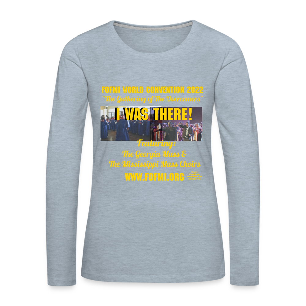 FOFMI World Convention 2022 Women's Premium Long Sleeve T-Shirt - heather ice blue