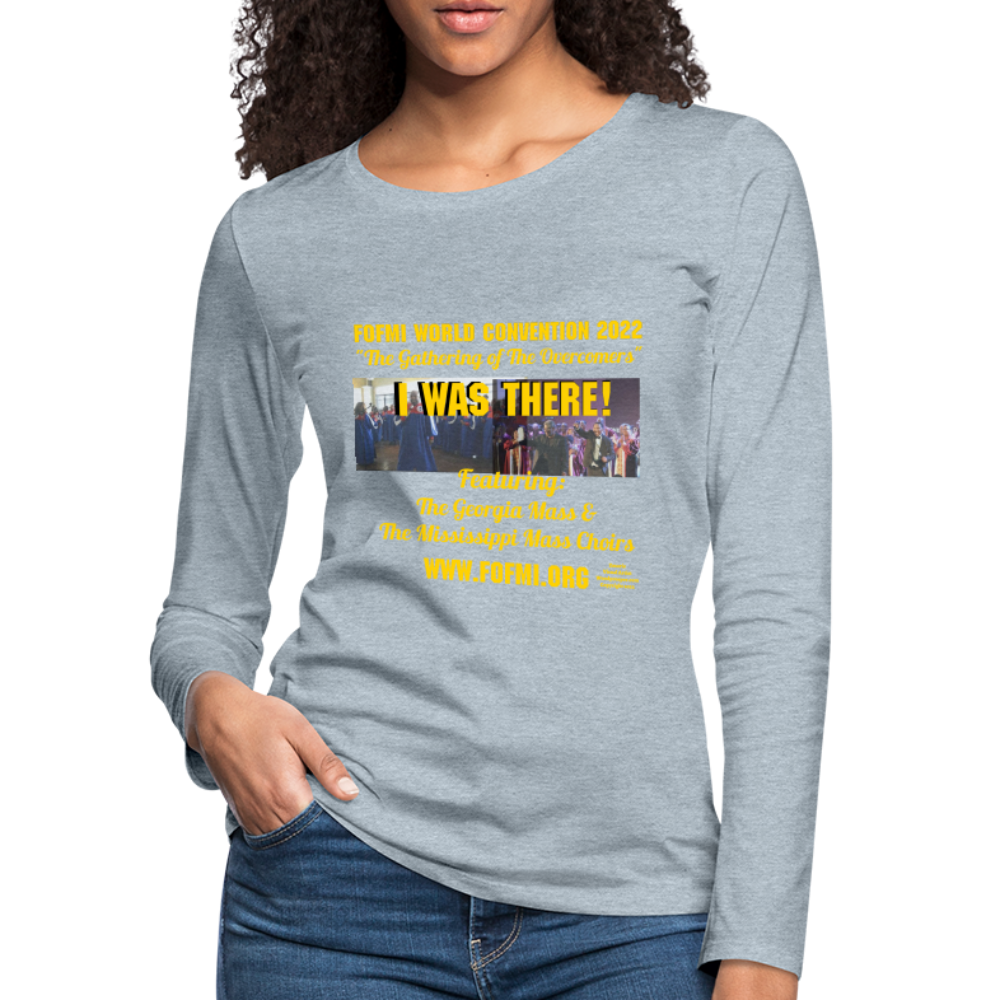 FOFMI World Convention 2022 Women's Premium Long Sleeve T-Shirt - heather ice blue