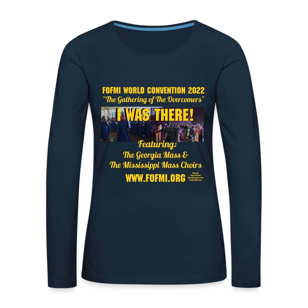 FOFMI World Convention 2022 Women's Premium Long Sleeve T-Shirt - deep navy