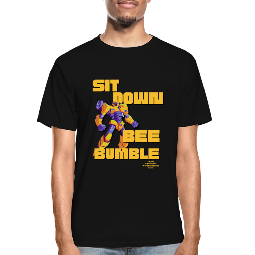 SIT DOWN, BEE BUMBLE Unisex T-shirt (Black) - black