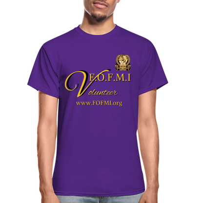 FOFMI Volunteer Team Adult T-Shirt (Purple) - purple