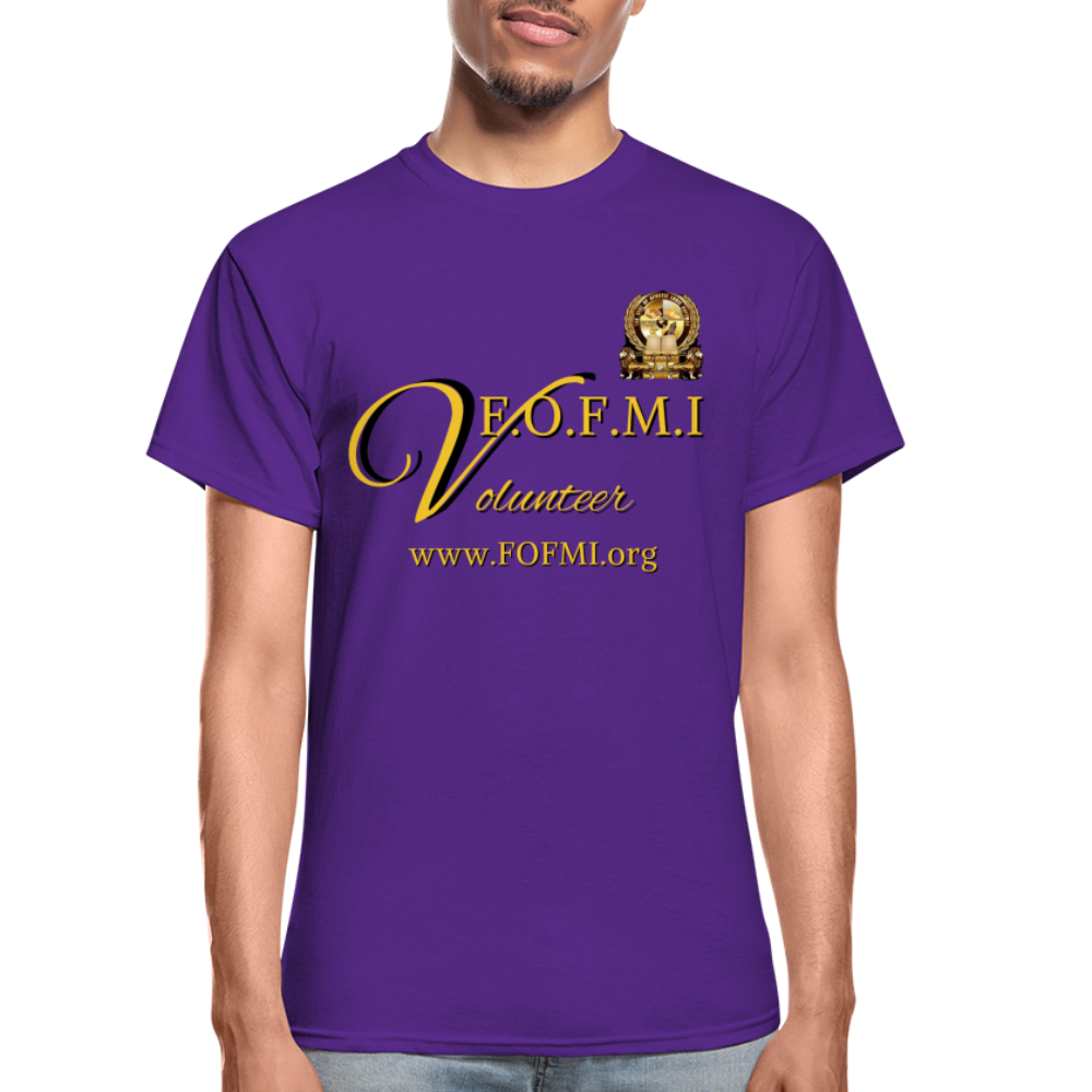 FOFMI Volunteer Team Adult T-Shirt (Purple) - purple
