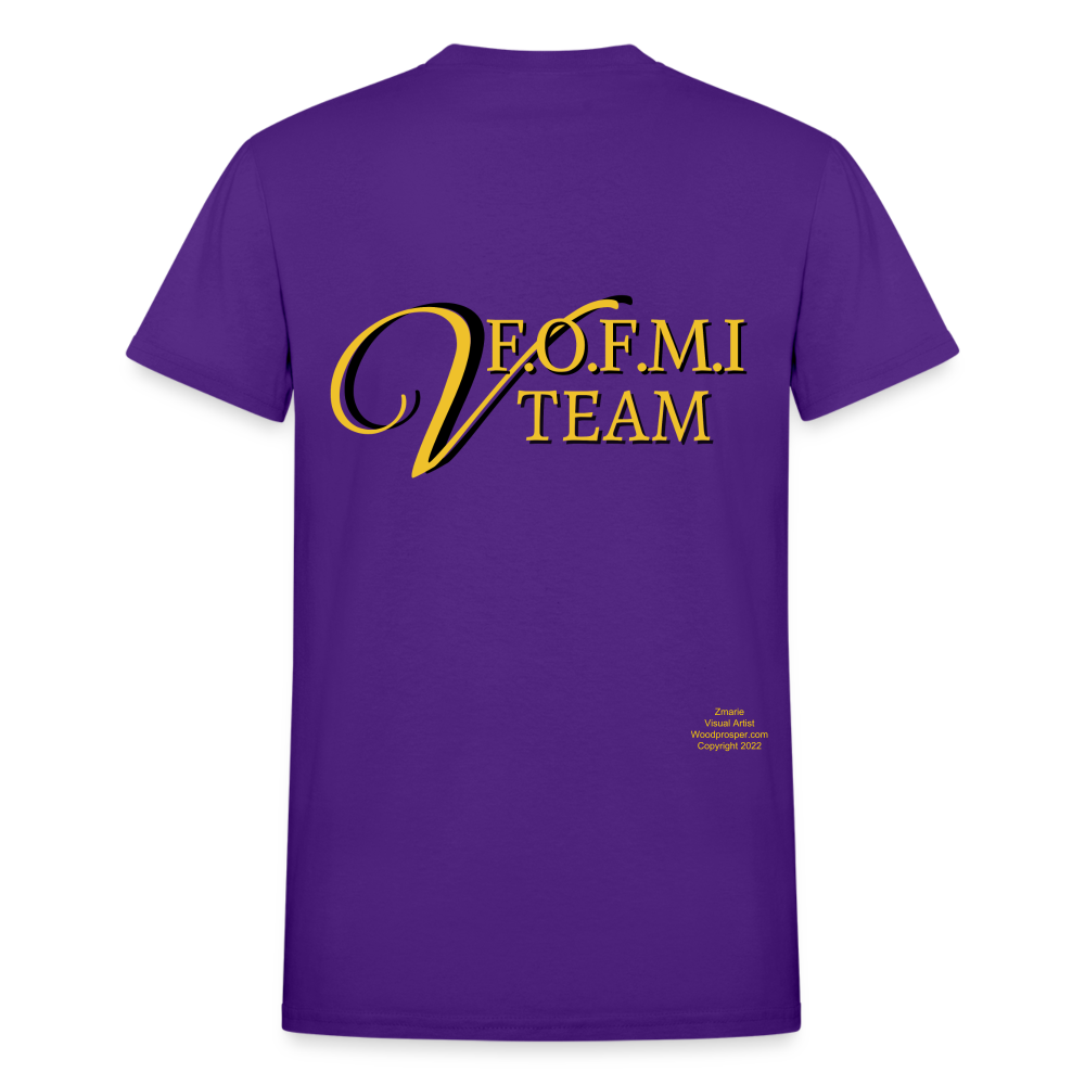 FOFMI Volunteer Team Adult T-Shirt (Purple) - purple
