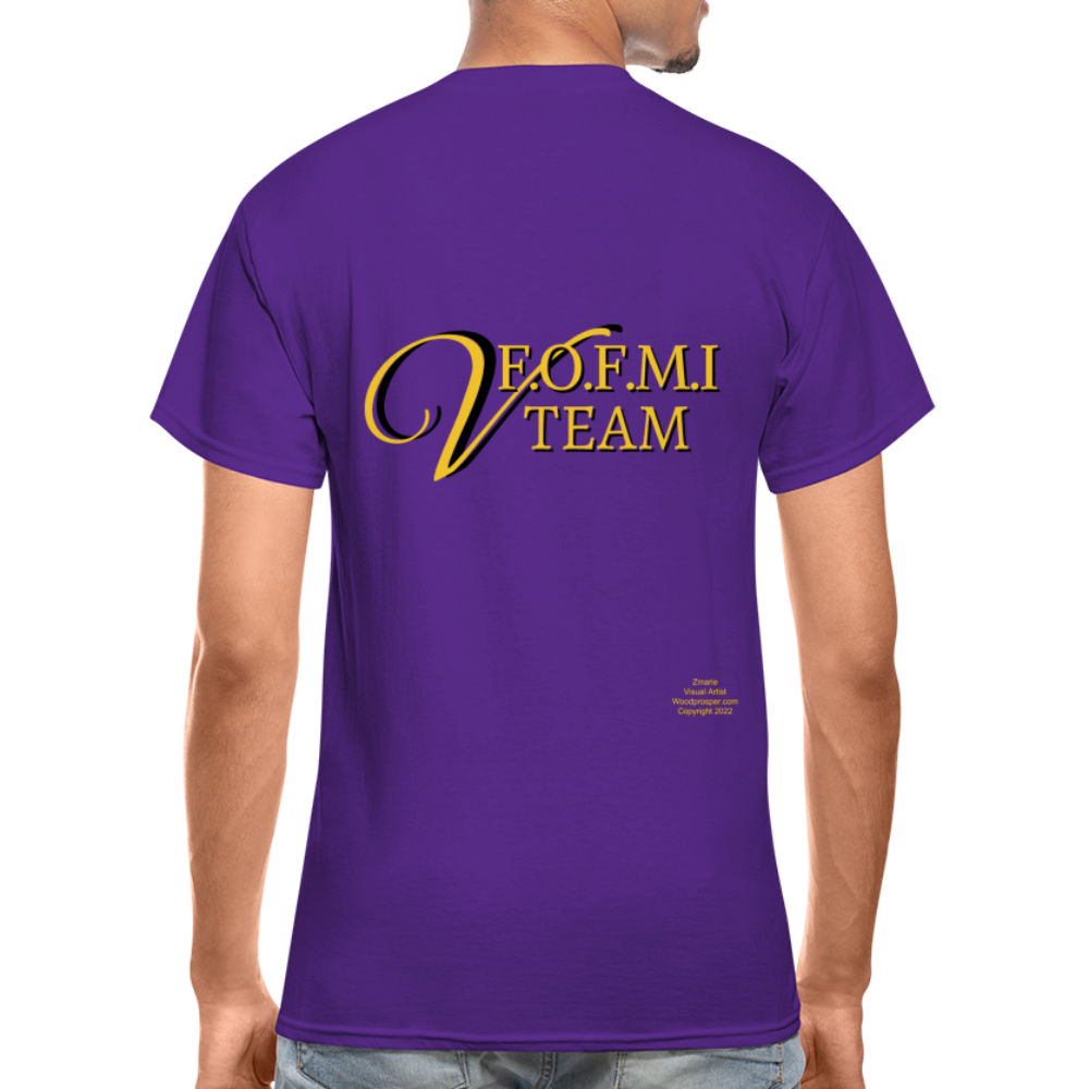 FOFMI Volunteer Team Adult T-Shirt (Purple) - purple