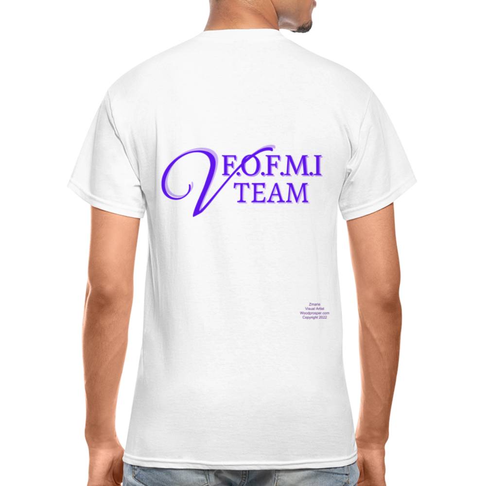 FOFMI Volunteer Team Adult T-Shirt (Gold or White) - white