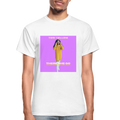 "THERE SHE GO" Cotton Unisex T-Shirt - white