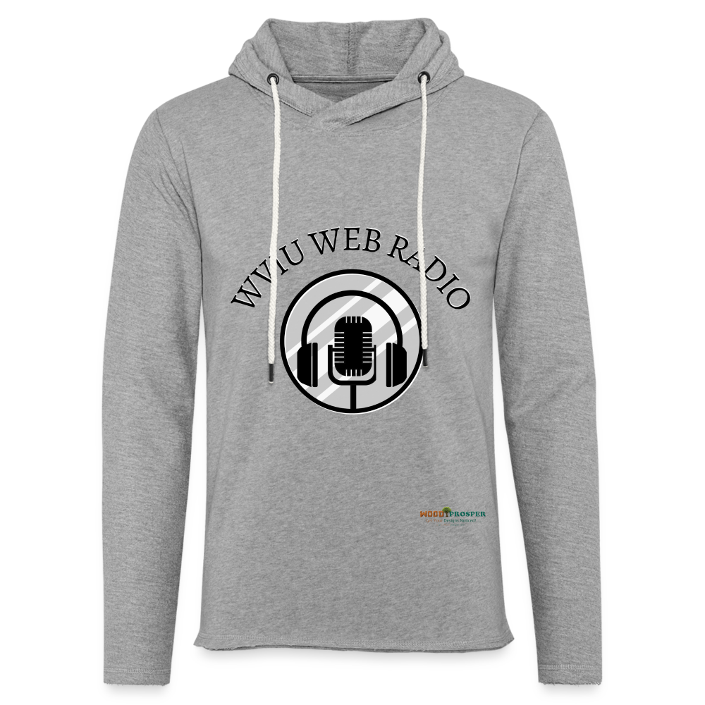 WVIU Web Radio Unisex Lightweight Hoodie - heather gray