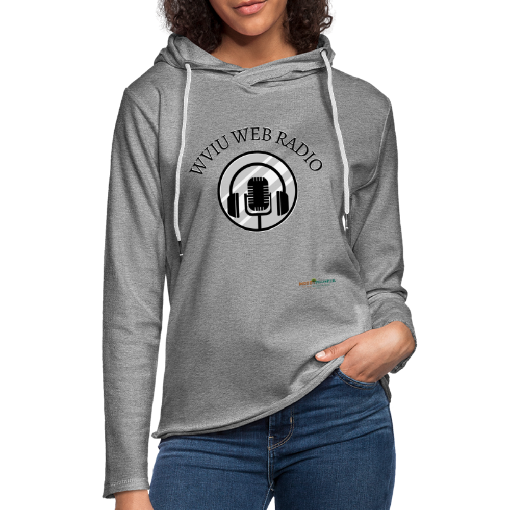 WVIU Web Radio Unisex Lightweight Hoodie - heather gray