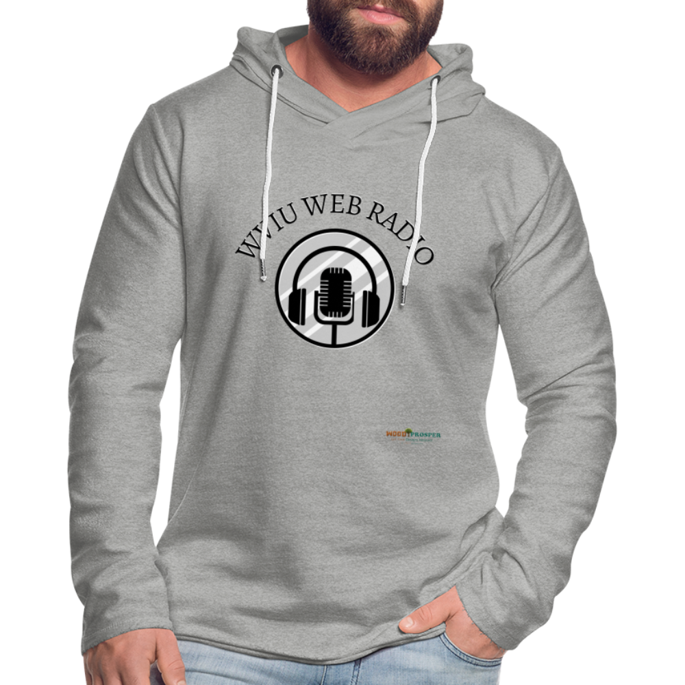 WVIU Web Radio Unisex Lightweight Hoodie - heather gray