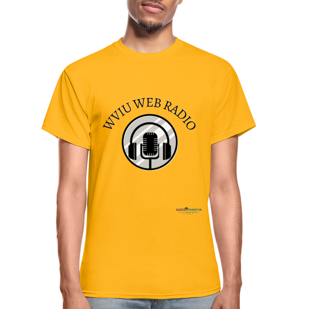 WVIU Web Radio Unisex T-shirt - gold