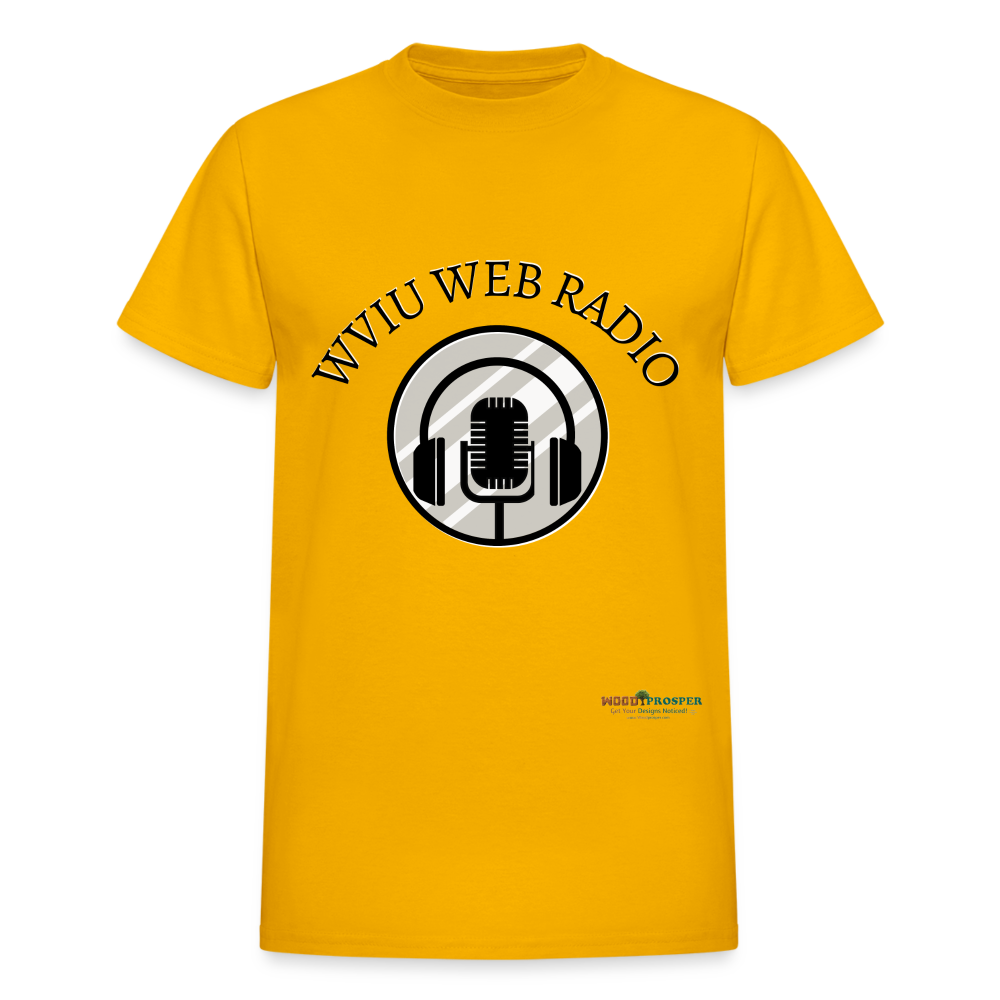 WVIU Web Radio Unisex T-shirt - gold