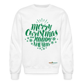 MERRY CHRISTMAS Crewneck Sweatshirt - white