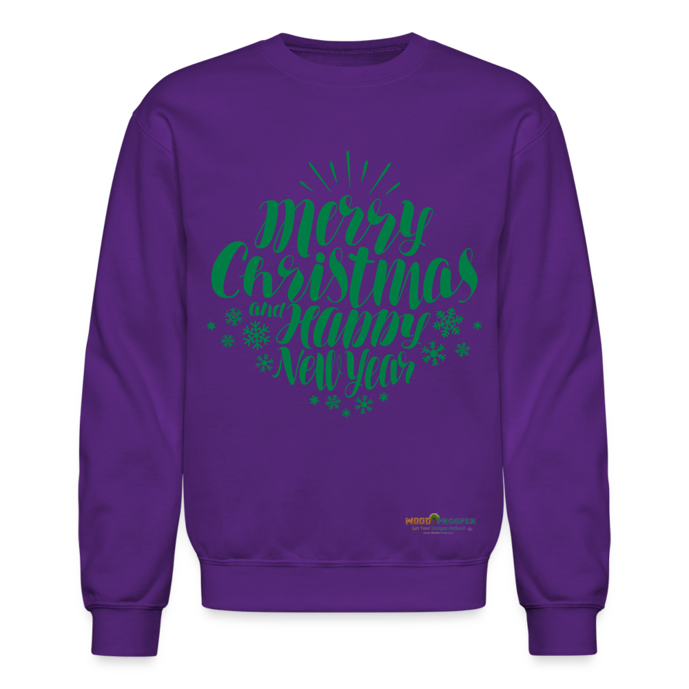MERRY CHRISTMAS Crewneck Sweatshirt - purple