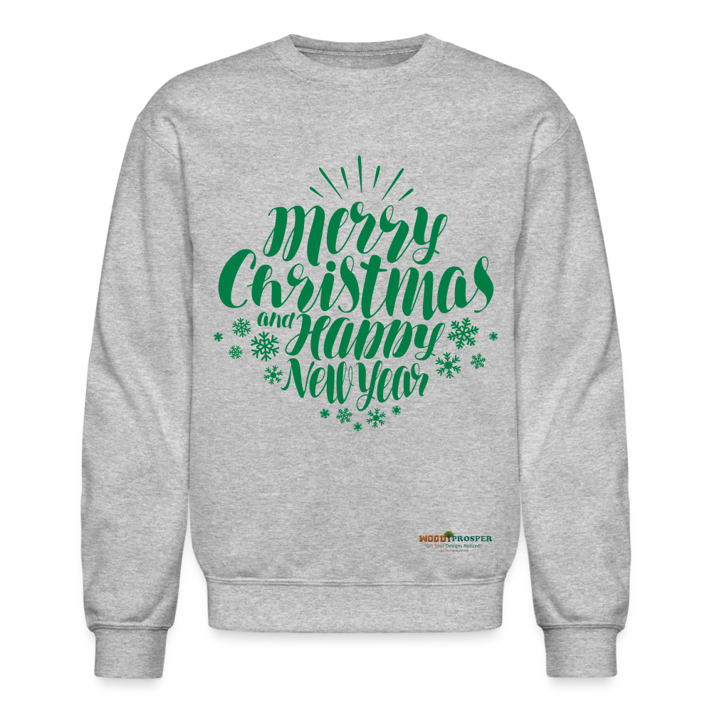 MERRY CHRISTMAS Crewneck Sweatshirt - heather gray