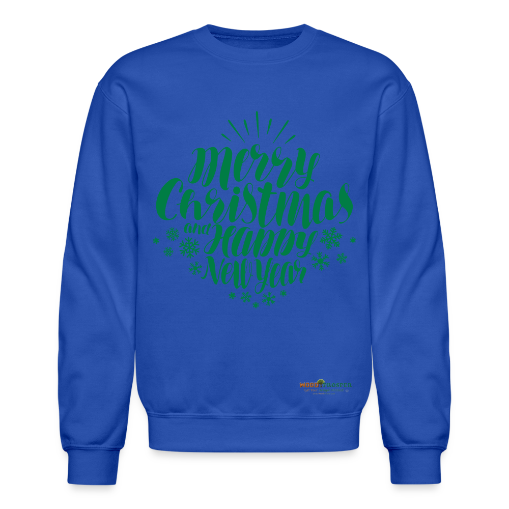 MERRY CHRISTMAS Crewneck Sweatshirt - royal blue
