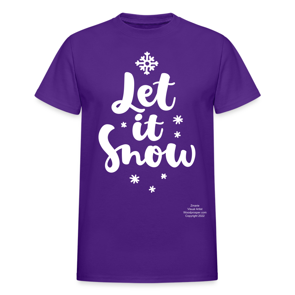 LET IT SNOW T-shirt - purple