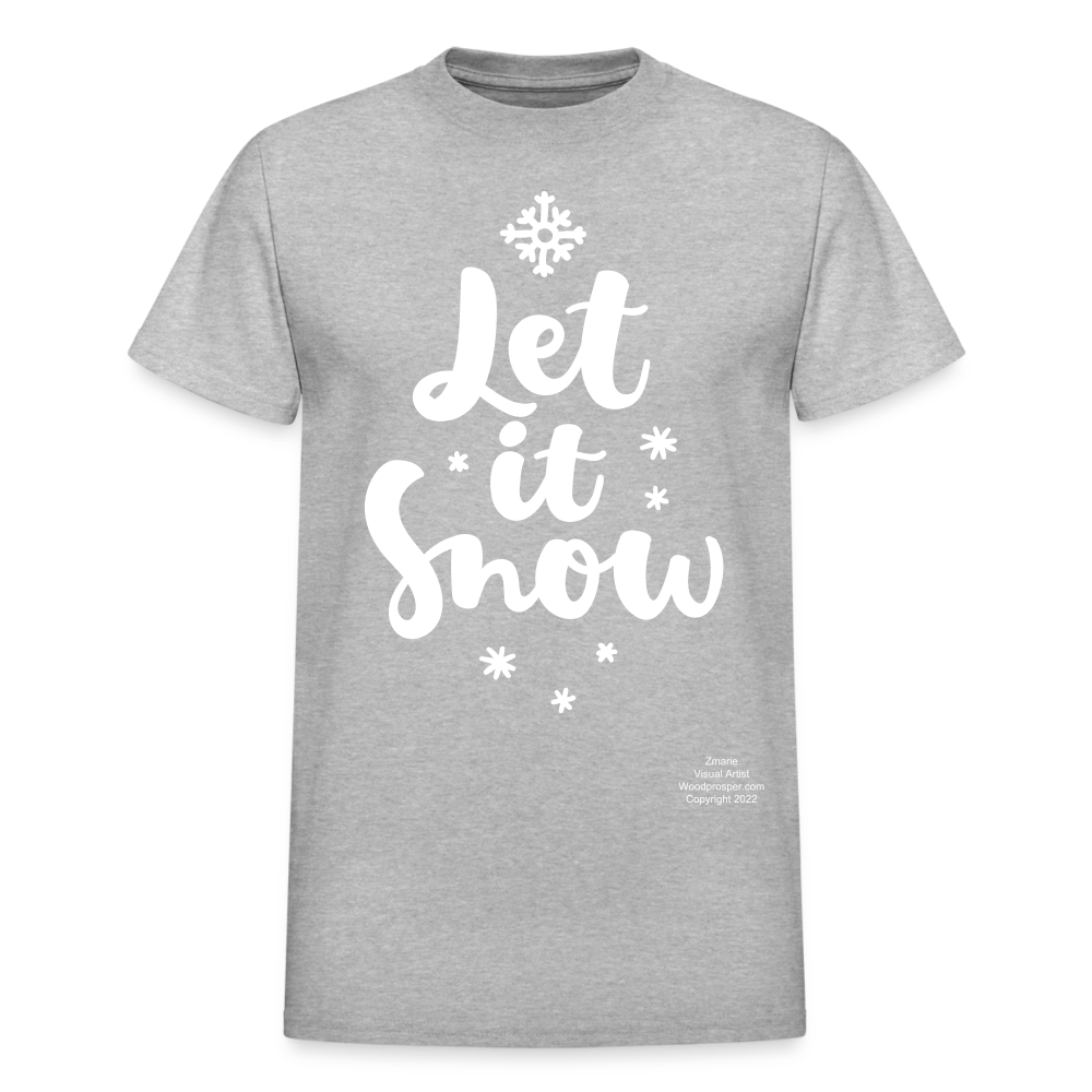 LET IT SNOW T-shirt - heather gray