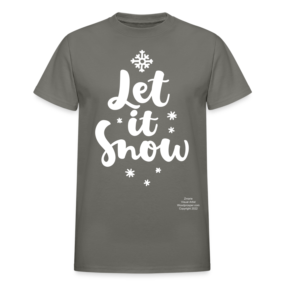 LET IT SNOW T-shirt - charcoal
