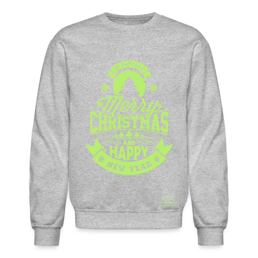 Merry Christmas Crewneck Sweatshirt - heather gray