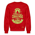 Merry Christmas Crewneck Sweatshirt - red
