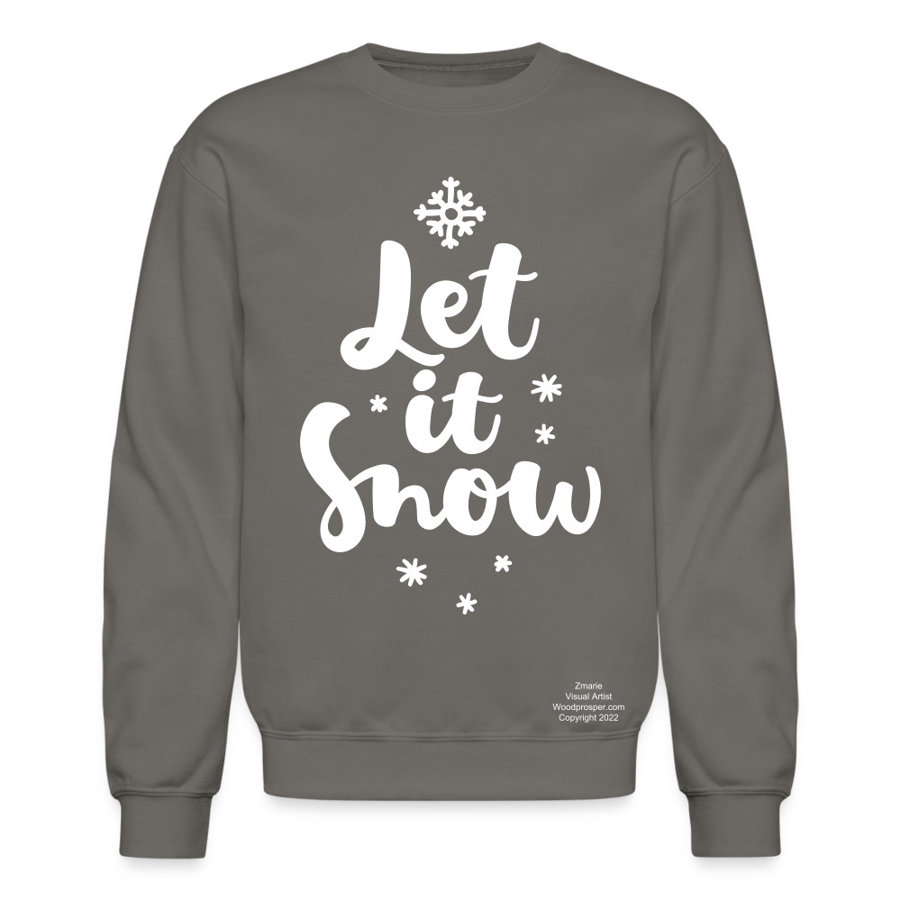 LET IT SNOW Crewneck Sweatshirt - asphalt gray
