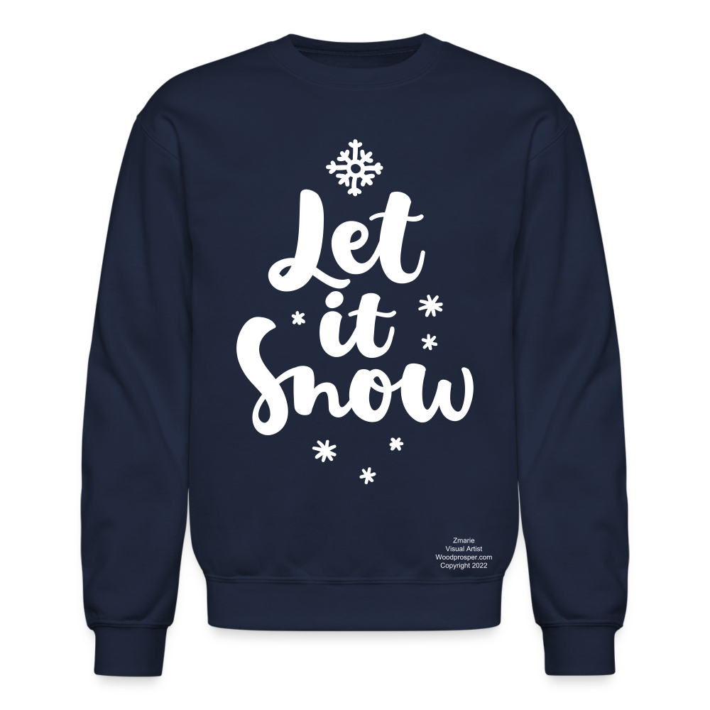 LET IT SNOW Crewneck Sweatshirt - navy
