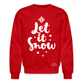LET IT SNOW Crewneck Sweatshirt - red