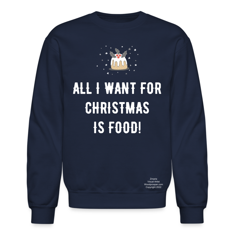 ALL I WANT Crewneck Sweatshirt - navy