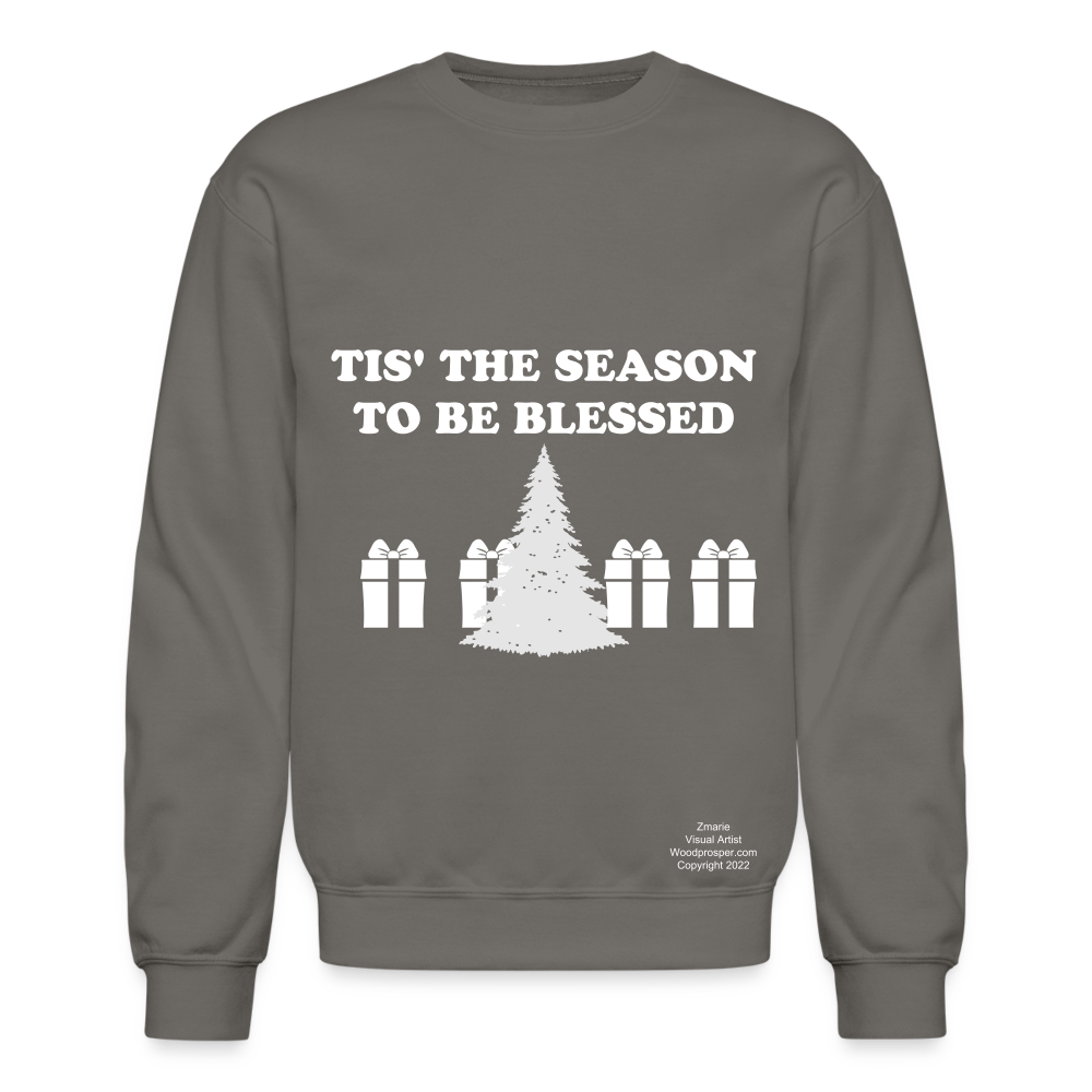 TIS' THE SEASON Crewneck Sweatshirt - asphalt gray