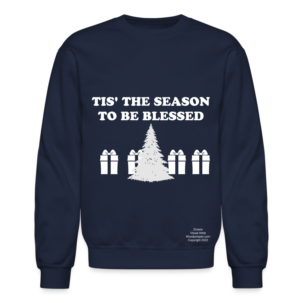 TIS' THE SEASON Crewneck Sweatshirt - navy