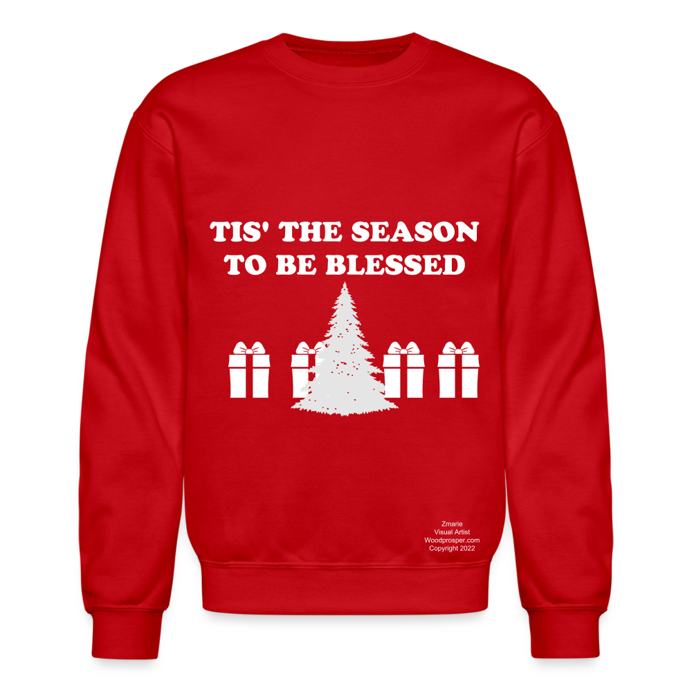 TIS' THE SEASON Crewneck Sweatshirt - red