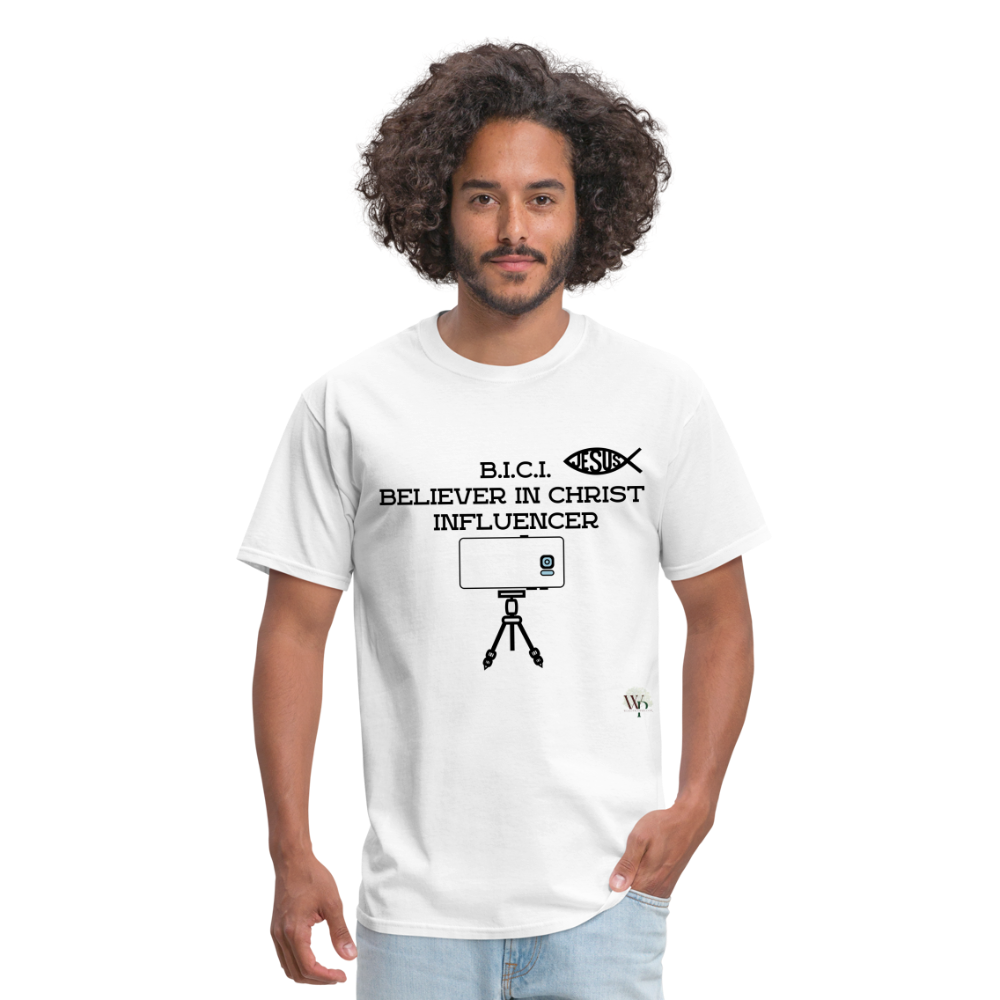 B.I.C.I. Believer in Christ Unisex Classic T-Shirt - white