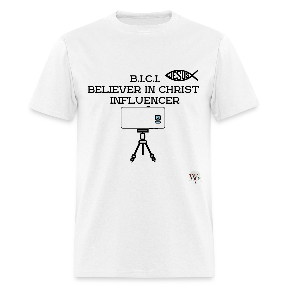 B.I.C.I. Believer in Christ Unisex Classic T-Shirt - white