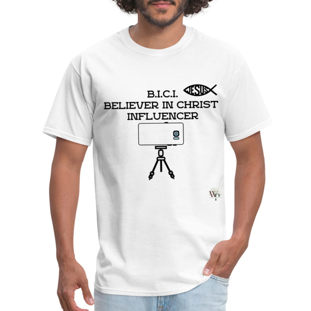 B.I.C.I. Believer in Christ Unisex Classic T-Shirt - white