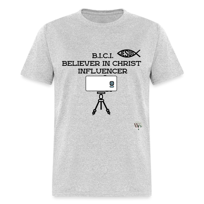 B.I.C.I. Believer in Christ Unisex Classic T-Shirt - heather gray