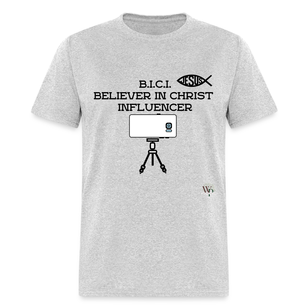 B.I.C.I. Believer in Christ Unisex Classic T-Shirt - heather gray